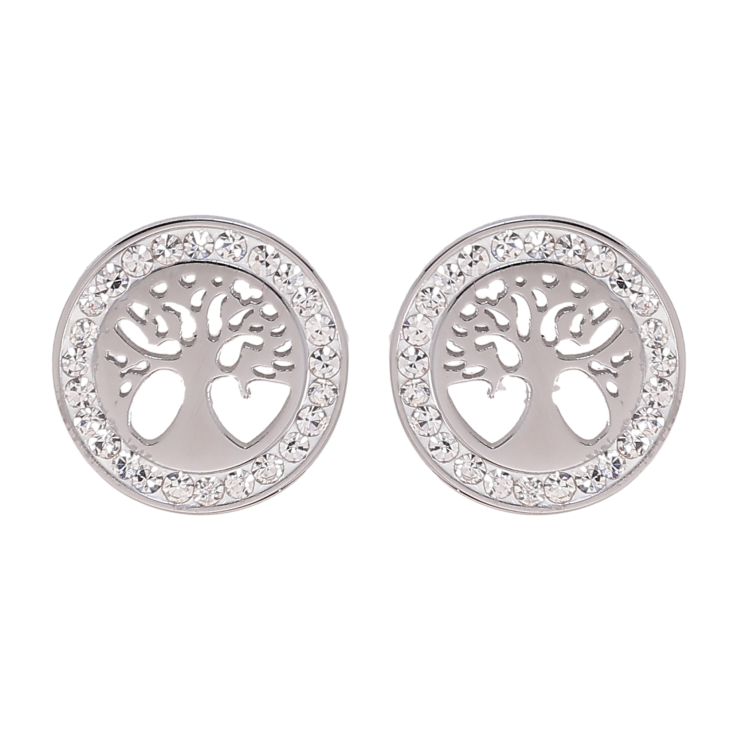 Серьги Xuping TTM Stainless Steel цвет Родий пусеты "Древо жизни" фото №25 Серьги Xuping TTM Stainless Steel цвет Родий пусеты "Древо жизни" фото №25