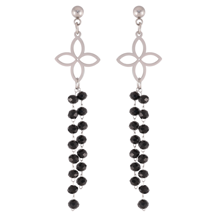 Серьги Xuping TTM Stainless Steel цвет Родий пусеты "Цветочные подвески" фото №16 Серьги Xuping TTM Stainless Steel цвет Родий пусеты "Цветочные подвески" фото №16