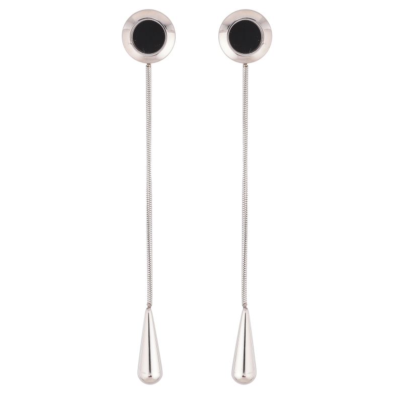 Серьги Xuping TTM Stainless Steel цвет Родий пусеты "Декоративные подвески" фото №1