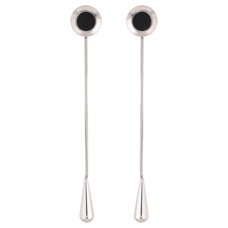 Серьги Xuping TTM Stainless Steel цвет Родий пусеты "Декоративные подвески" фото №1