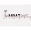 Серьги Xuping TTM Stainless Steel цвет Родий пусеты "Декоративные подвески с черными бусинами" фото №2 Серьги Xuping TTM Stainless Steel цвет Родий пусеты "Декоративные подвески с черными бусинами" фото №2