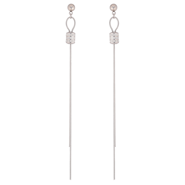 Серьги Xuping TTM Stainless Steel цвет Родий пусеты "Декоративные подвески" фото №1