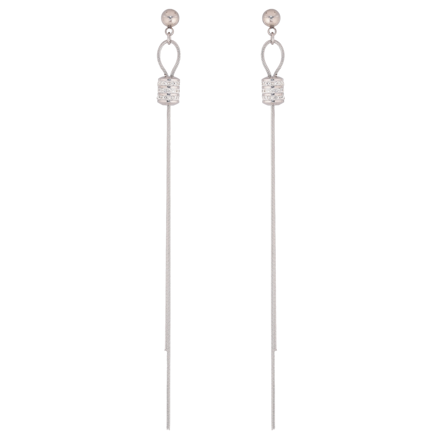 Серьги Xuping TTM Stainless Steel цвет Родий пусеты "Декоративные подвески" фото №1