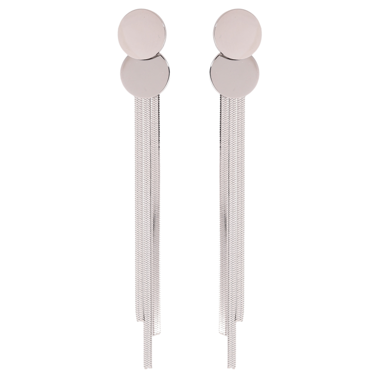 Серьги Xuping TTM Stainless Steel цвет Родий пусеты "Декоративные подвески" фото №2 Серьги Xuping TTM Stainless Steel цвет Родий пусеты "Декоративные подвески" фото №2