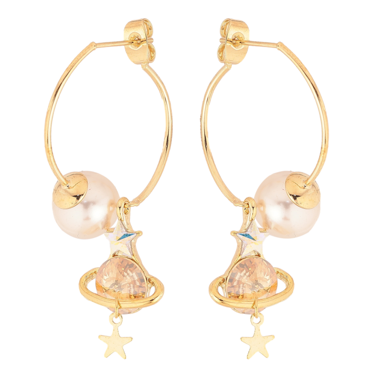 Сережки Xuping колір 14K з кристалами Swarovski пусети "Галактика з кр-ллами Topaz та АВ" фото №24 Сережки Xuping колір 14K з кристалами Swarovski пусети "Галактика з кр-ллами Topaz та АВ" фото №24