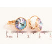 Сережки Xuping колір 18К із кристалами Swarovski французький замок "Кристали Paradise Shine" ø 12мм фото №2 Сережки Xuping колір 18К із кристалами Swarovski французький замок "Кристали Paradise Shine" ø 12мм фото №2