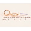 Серьги Xuping цвет 18K с кристаллами Swarovski подвески на колечках "Кристаллы Shimmer" фото №2