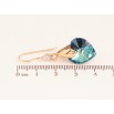 Серьги Xuping цвет 18K с кристаллами Swarovski французский замок "Кристальные сердечки Metallic Blue" фото №2 Серьги Xuping цвет 18K с кристаллами Swarovski французский замок "Кристальные сердечки Metallic Blue" фото №2