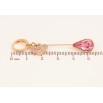 Серьги Xuping цвет 18K с кристаллами Swarovski подвески на колечках "Кристаллы Rose с сердечками" фото №2 Серьги Xuping цвет 18K с кристаллами Swarovski подвески на колечках "Кристаллы Rose с сердечками" фото №2