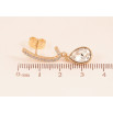 Серьги Xuping цвет 18K с кристаллами Swarovski пусеты "Дуги с кристальными капельками Clear" фото №4 Серьги Xuping цвет 18K с кристаллами Swarovski пусеты "Дуги с кристальными капельками Clear" фото №4