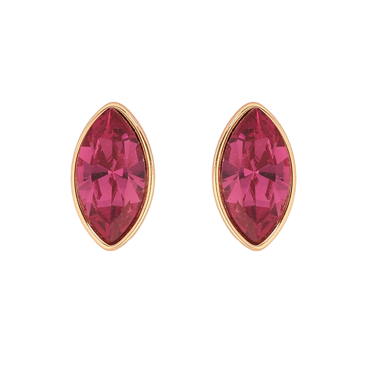 Сережки Xuping колір 18K з кристалами Swarovski пусети "Кристал Fuchsia в ограновуванні Маркіз" фото №11 Сережки Xuping колір 18K з кристалами Swarovski пусети "Кристал Fuchsia в ограновуванні Маркіз" фото №11