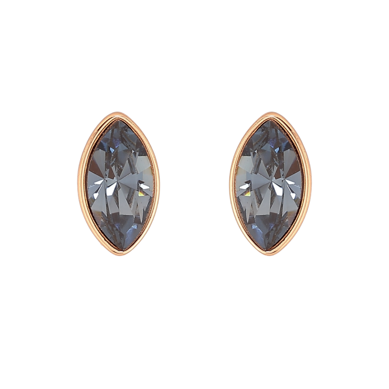 Серьги Xuping цвет 18K с кристаллами Swarovski пусеты "Кристалл Montana в огранке Маркиз" фото №1