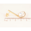 Серьги Xuping цвет 18K с кристаллами Swarovski пусеты "Кристаллы Clear" фото №4