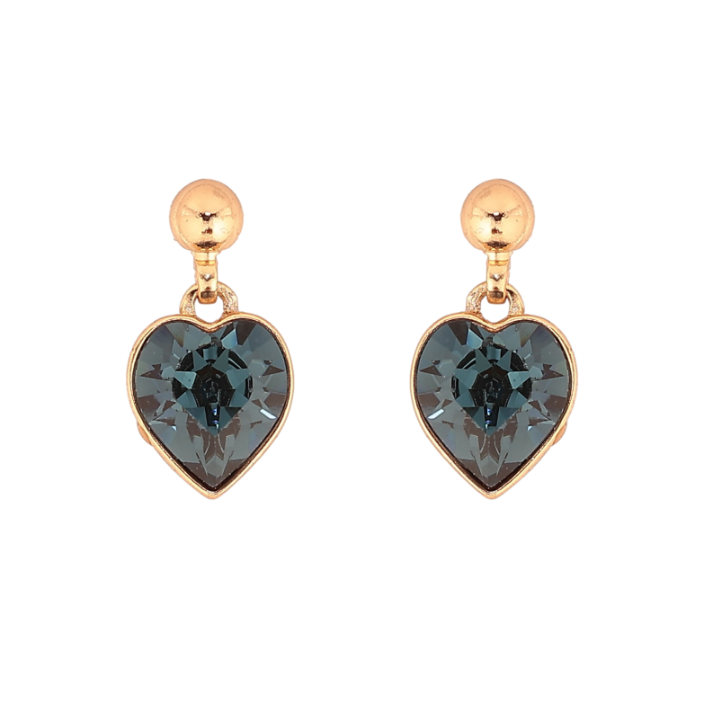 Сережки Xuping колір 18K з кристалами Swarovski пусети "Підвіски з кристалами Montana" фото №1