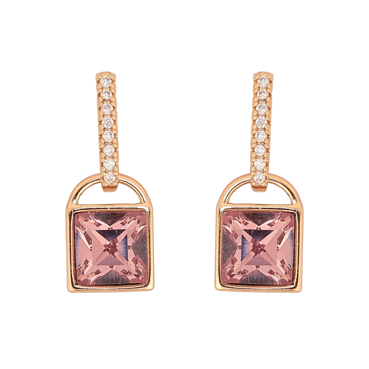 Сережки Xuping колір 18K з кристалами Swarovski пусети "Замочки з кристалом Amethyst" фото №16 Сережки Xuping колір 18K з кристалами Swarovski пусети "Замочки з кристалом Amethyst" фото №16