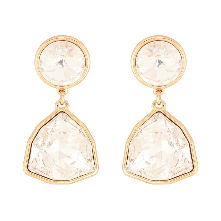 Серьги Xuping цвет 18K с кристаллами Swarovski пусеты "Подвески с кристаллами Clear" фото №15