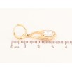 Сережки Xuping колір 18K з кристалами Swarovski підвіски на колечках "Декоративні підвіски із кристалом Clear" фото №2