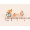 Серьги Xuping цвет 18K с кристаллами Swarovski пусеты "Кристаллы Peridot Shimmer" ø 10мм фото №2 Серьги Xuping цвет 18K с кристаллами Swarovski пусеты "Кристаллы Peridot Shimmer" ø 10мм фото №2