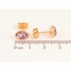Серьги Xuping цвет 18K с кристаллами Swarovski пусеты "Кристаллы Rose" фото №2