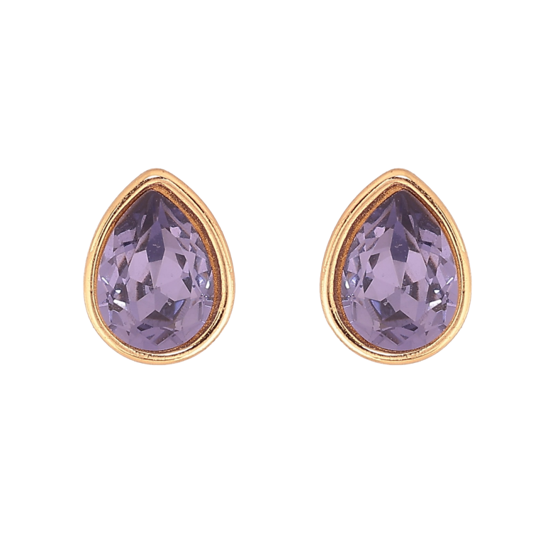 Серьги Xuping цвет 18K с кристаллами Swarovski пусеты "Кристальные капельки Tanzanite" фото №5 Серьги Xuping цвет 18K с кристаллами Swarovski пусеты "Кристальные капельки Tanzanite" фото №5