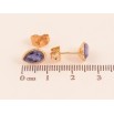 Серьги Xuping цвет 18K с кристаллами Swarovski пусеты "Кристальные капельки Tanzanite" фото №2 Серьги Xuping цвет 18K с кристаллами Swarovski пусеты "Кристальные капельки Tanzanite" фото №2