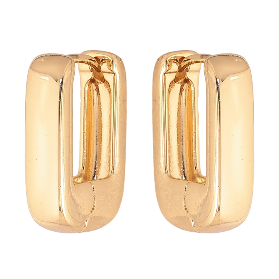 Серьги Xuping цвет Позолота 14K колечки "Классические" фото №1