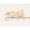 Серьги Xuping цвет Позолота 14K английский замок "Узор с кристаллами" фото №2