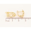 Сережки Xuping колір Позолота 14K англійський замок "Декоративний візерунок" фото №2