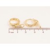 Серьги Xuping цвет Позолота 14K подвески на колечках "Бегунок" фото №2 Серьги Xuping цвет Позолота 14K подвески на колечках "Бегунок" фото №2