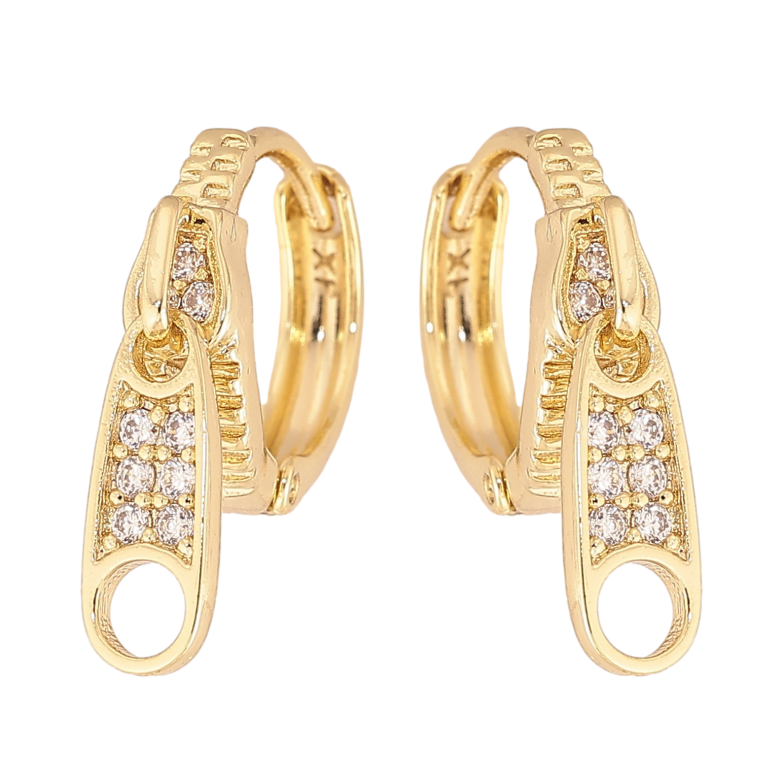 Серьги Xuping цвет Позолота 14K подвески на колечках "Бегунок" фото №6 Серьги Xuping цвет Позолота 14K подвески на колечках "Бегунок" фото №6
