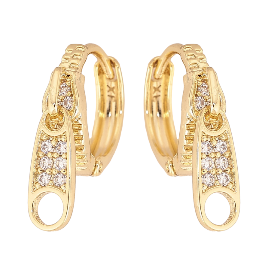Серьги Xuping цвет Позолота 14K подвески на колечках "Бегунок" фото №1 Серьги Xuping цвет Позолота 14K подвески на колечках "Бегунок" фото №1