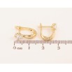 Сережки Xuping колір Позолота 14K англійський замок "Візерунок з кристалами" фото №2 Сережки Xuping колір Позолота 14K англійський замок "Візерунок з кристалами" фото №2