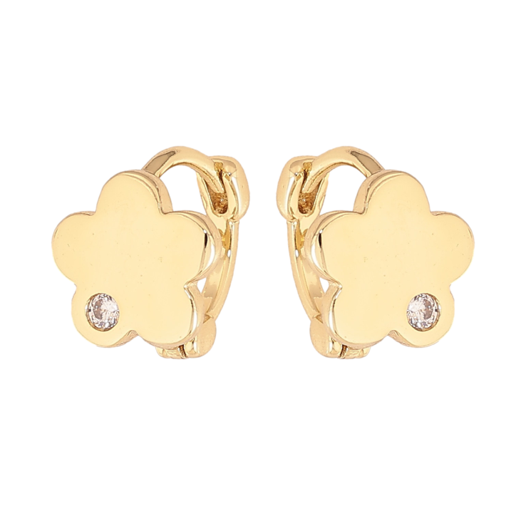 Сережки Xuping колір Позолота 14K колечка "Квіточки" фото №12 Сережки Xuping колір Позолота 14K колечка "Квіточки" фото №12