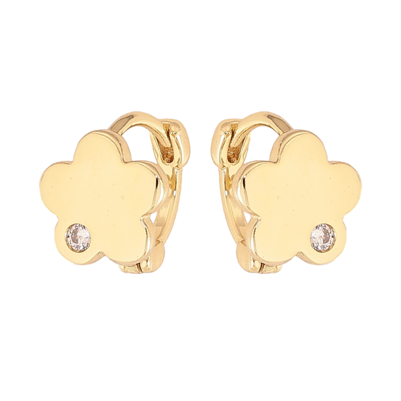 Серьги Xuping цвет Позолота 14K колечки "Цветочки" фото №9