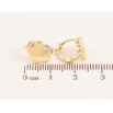 Сережки Xuping колір Позолота 14K колечка "Квіточки" фото №2