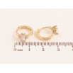 Серьги Xuping цвет Позолота 14K колечки "Узор с кристаллами" фото №2 Серьги Xuping цвет Позолота 14K колечки "Узор с кристаллами" фото №2