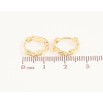 Сережки Xuping колір Позолота 14K колечка "Декоративний візерунок" фото №2