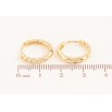 Серьги Xuping цвет Позолота 14K колечки "Узор цепочка" фото №2