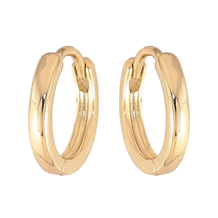 Сережки Xuping колір Позолота 14K колечка "Класика, шир 2мм" ø 13мм фото №17