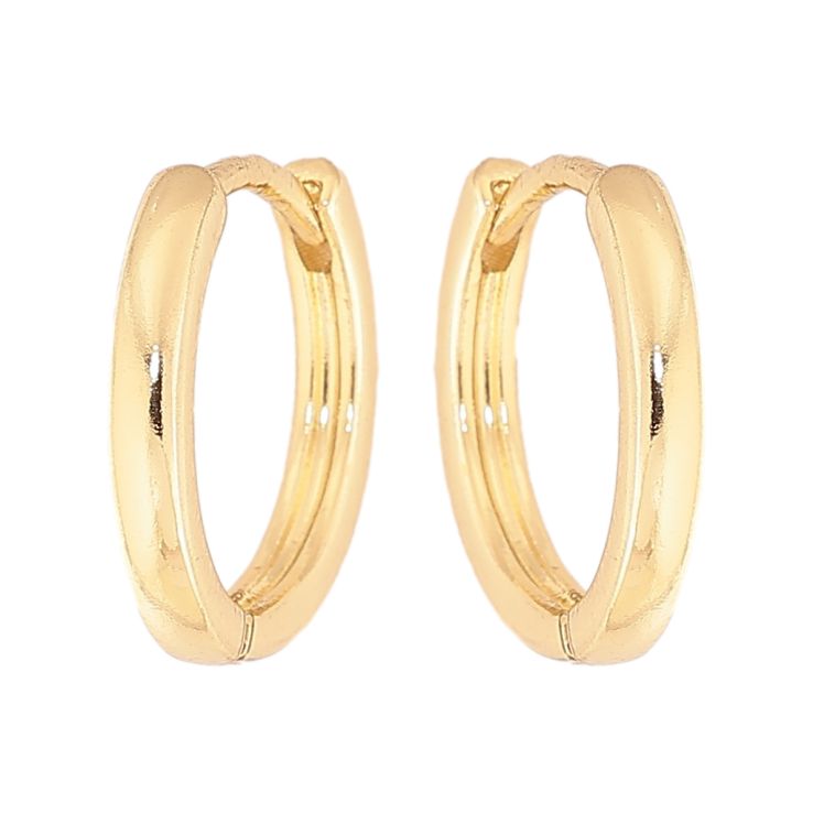 Сережки Xuping колір Позолота 14K колечка "Класика, шир. 2мм" ø 15мм фото №8