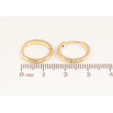 Серьги Xuping цвет Позолота 14K колечки "Классика, шир. 2мм" ø 16мм фото №2