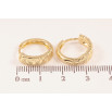 Серьги Xuping цвет Позолота 14K  колечки "Декоративный узор" фото №2