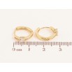Серьги Xuping цвет Позолота 14K колечки "Узор с кристаллами" фото №2 Серьги Xuping цвет Позолота 14K колечки "Узор с кристаллами" фото №2