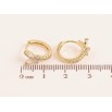 Серьги Xuping цвет Позолота 14K колечки "Кристальные бабочки" фото №2 Серьги Xuping цвет Позолота 14K колечки "Кристальные бабочки" фото №2