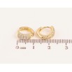 Серьги Xuping цвет Позолота 14K колечки "Инкрустация кристаллами" фото №2 Серьги Xuping цвет Позолота 14K колечки "Инкрустация кристаллами" фото №2