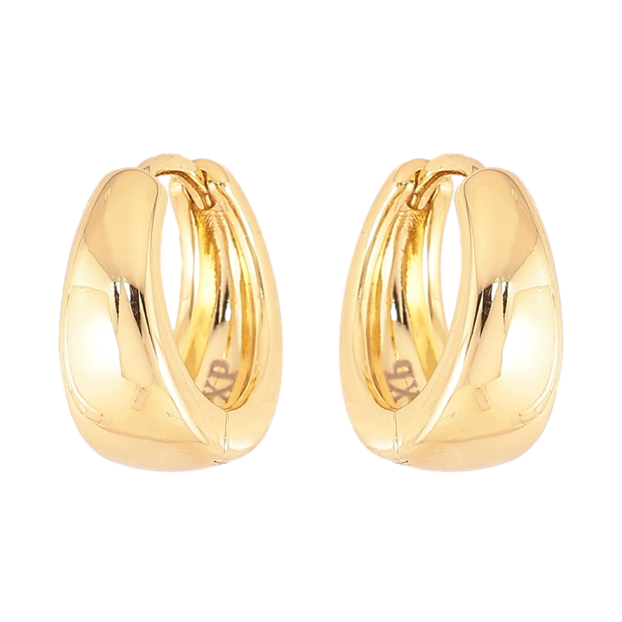 Серьги Xuping цвет Позолота 14K колечки "Классика" ø 15мм фото №1 Серьги Xuping цвет Позолота 14K колечки "Классика" ø 15мм фото №1