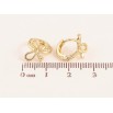 Сережки Xuping колір Позолота 14K колечка "Банти" фото №2