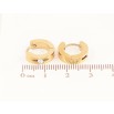 Сережки Xuping TTM Stainless Steel колір 14K колечка "Візерунок з кристалом" фото №2