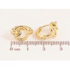 Серьги Xuping цвет Позолота 14K колечки "Декоративный узор" фото №2