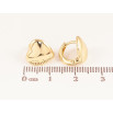 Серьги Xuping цвет Позолота 14K колечки "Сердечки" фото №2